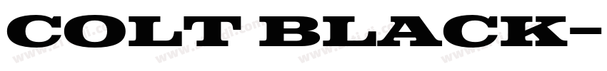 Colt Black字体转换